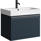 AQWELLA Pure подвесная тумба под умывальник 66 см, цвет серый матовый